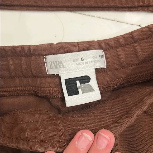 Russell Athletic Brown Hoodie and Shorts Set - Picture 3 of 4